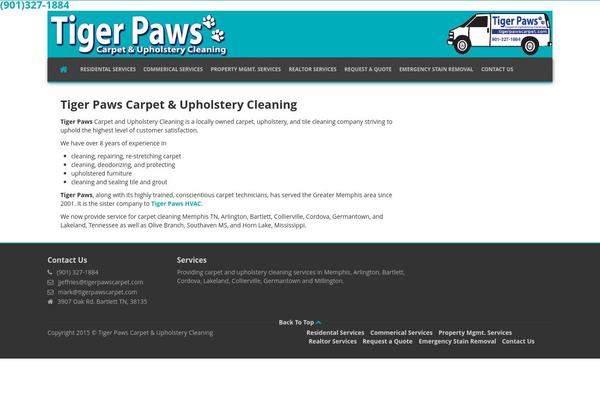 tigerpawscarpet.com site used Appstrap2.2