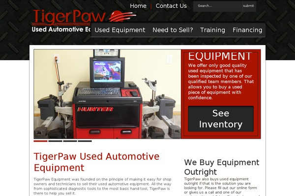 tigerpawusedequipment.com site used Percolator