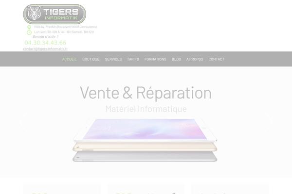 Computer-repair theme site design template sample