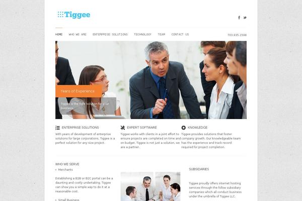 tiggee.com site used Complete-wp
