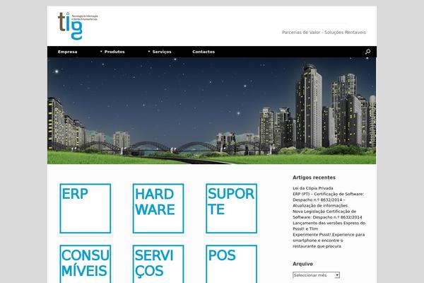 Vantage theme site design template sample