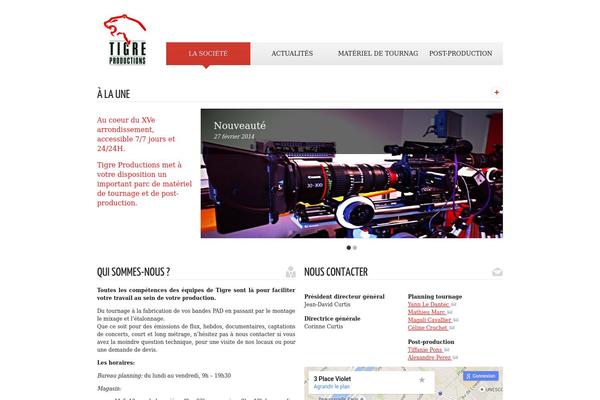 tigreproductions.fr site used Tigre