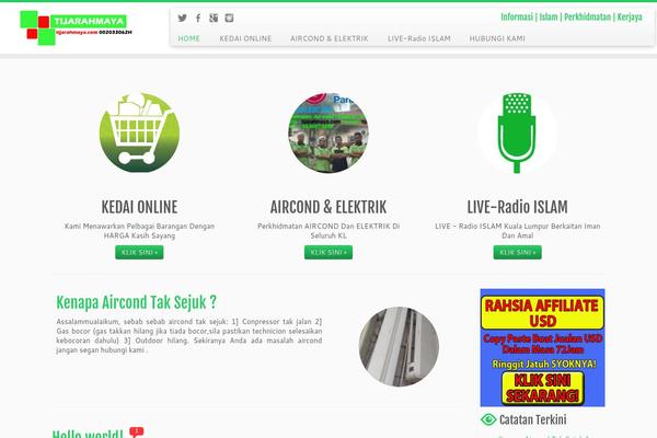 Customizr theme site design template sample