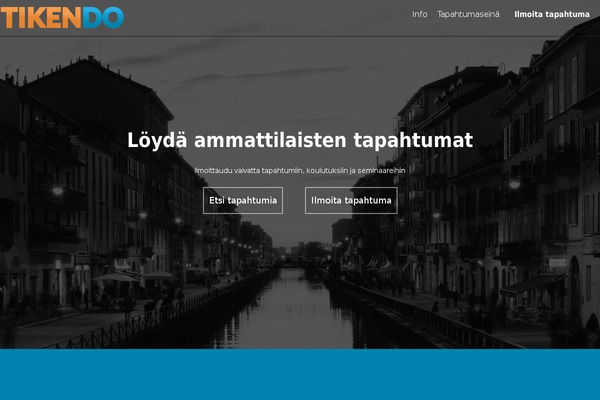 tikendo.fi site used Tikendo-theme