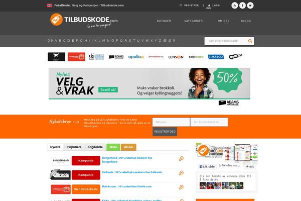 tilbudskode.com site used Tilbud_sweden