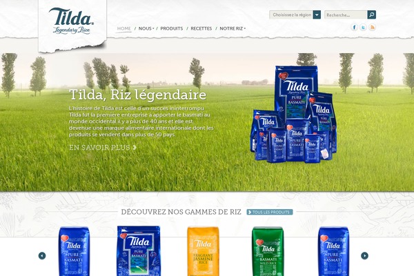 tildabasmati.fr site used Tilda
