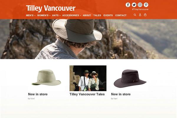 tilleyvancouver.com site used Tilley
