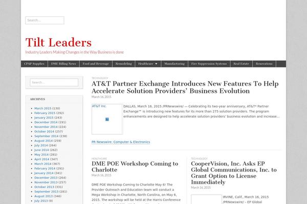 WordPress website example screenshot