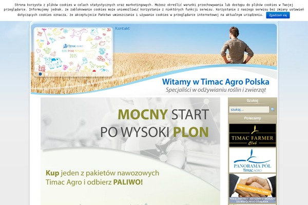 timacagro.pl site used Timacargo
