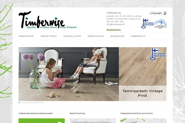 timberwiseparketti.fi site used Timberwise