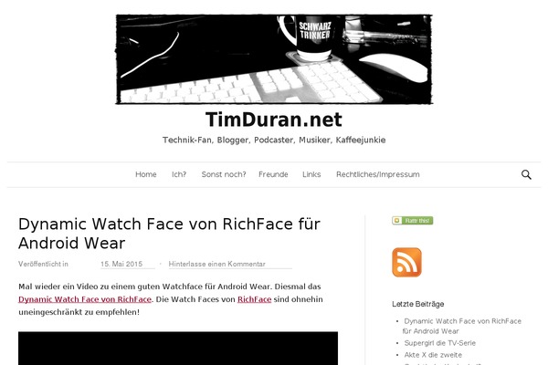 timduran.net site used Simple Dark