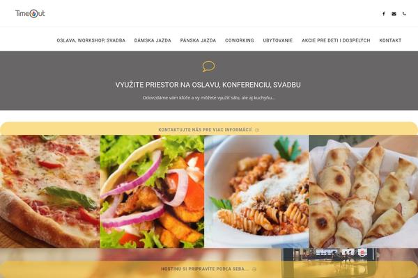 Gastro theme site design template sample