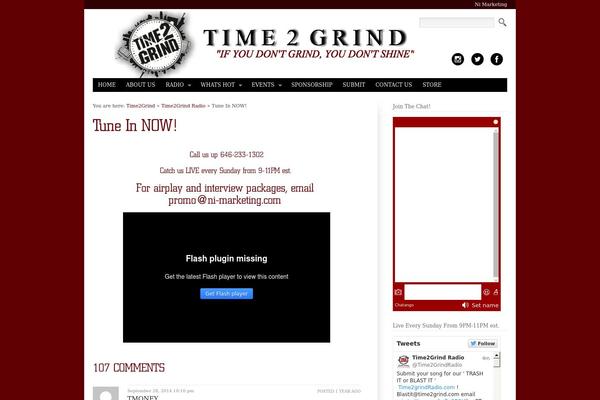 time2grind.com site used Innovationscience2