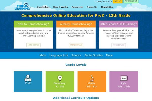 time4learning.com site used T4l