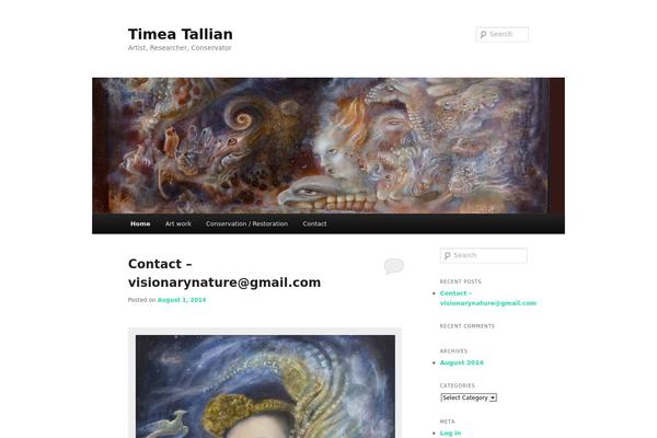 Twenty Eleven theme site design template sample