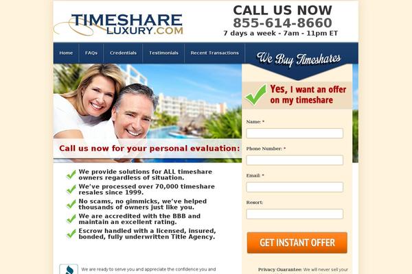 timeshareluxury.com site used Vin