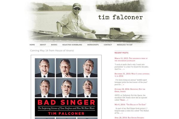 timfalconer.com site used Falconer
