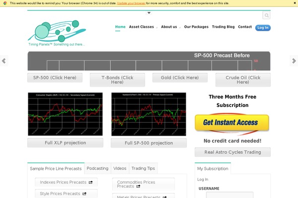 timingplanets.com site used Terso