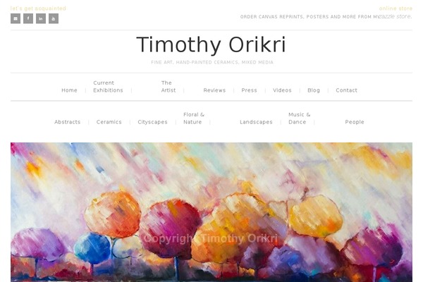 timothyorikri.com site used Fineart