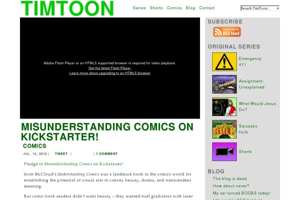timtoon.com site used Timtoon