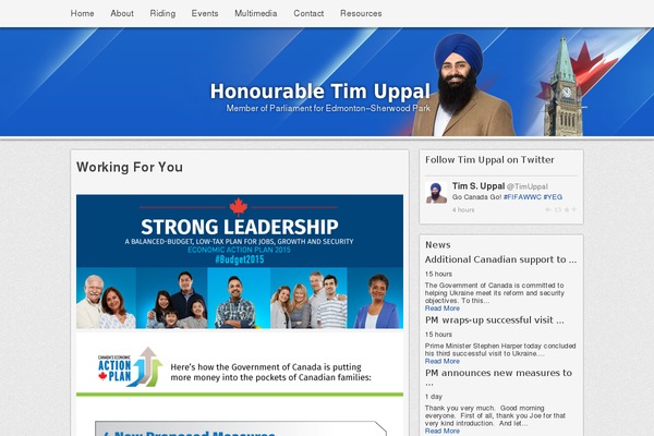 timuppal.ca site used Congratulatory-child