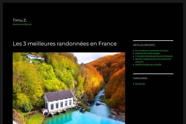 Twenty Sixteen theme site design template sample