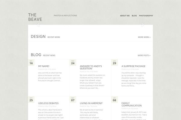 Flexible theme site design template sample