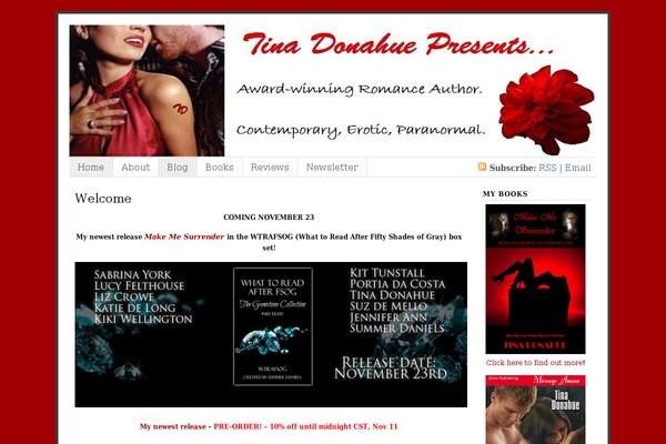 tinadonahue.com site used Twenty Minutes