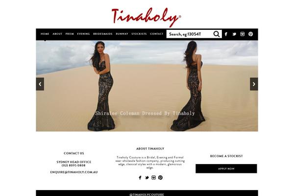 tinaholy.com.au site used Tinaholy
