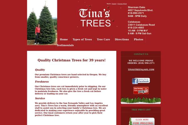 tinastrees.com site used Christmas-carol