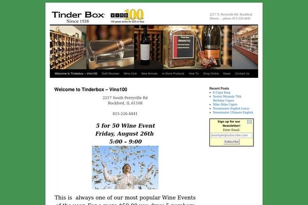 tinderboxrockford.com site used Twentyten-tbr