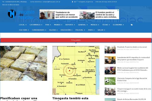 Newspaper theme site design template sample