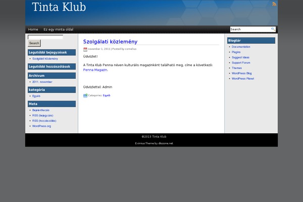 WordPress website example screenshot