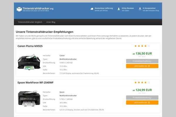 WordPress website example screenshot