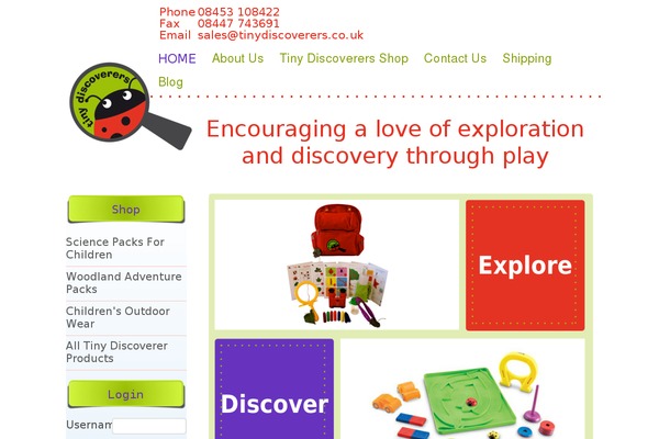 tinydiscoverers.co.uk site used Sally_store