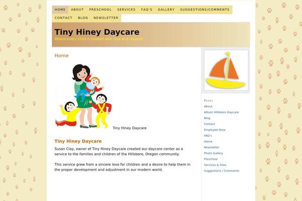 WordPress website example screenshot