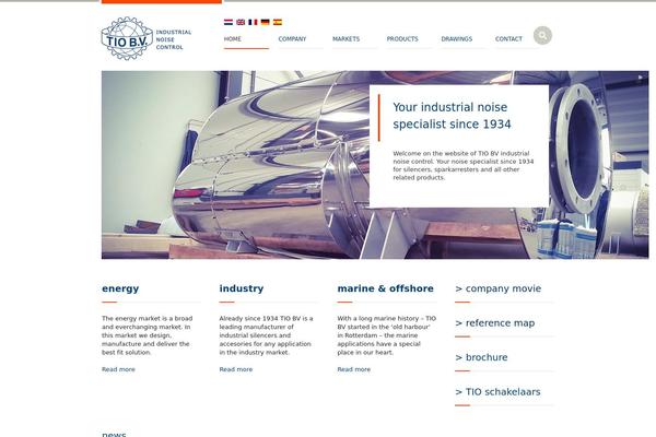 Industrial theme site design template sample