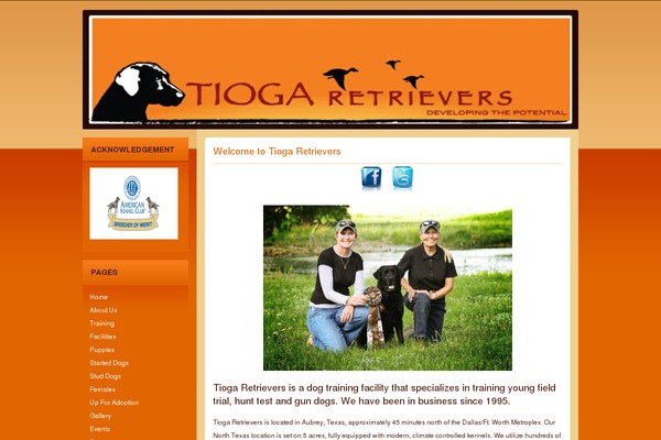 tiogaretrievers.com site used Orange-subway-10