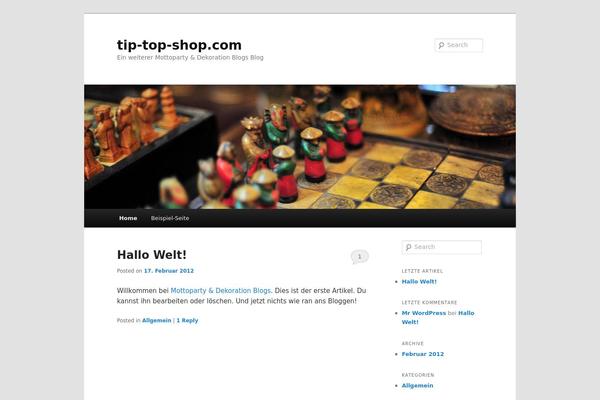 Twenty Eleven theme site design template sample