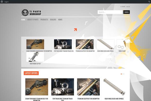 Bikestore theme site design template sample
