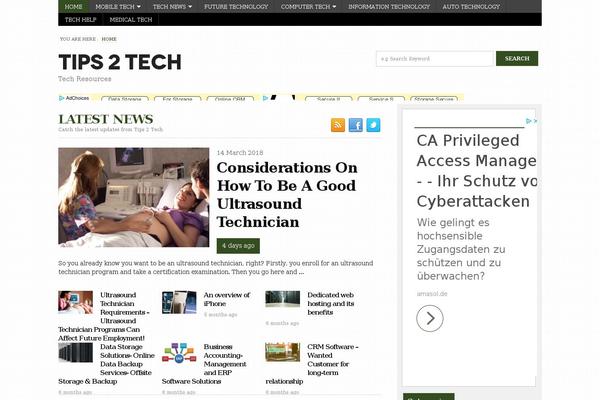 tips2tech.com site used Tips2tech-news