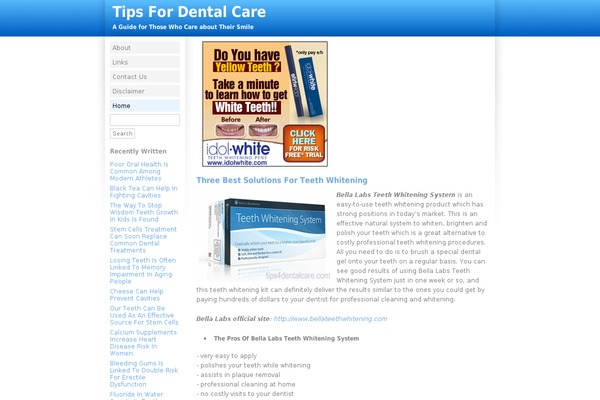 tips4dentalcare.com site used Techdesignscouk-002-v10