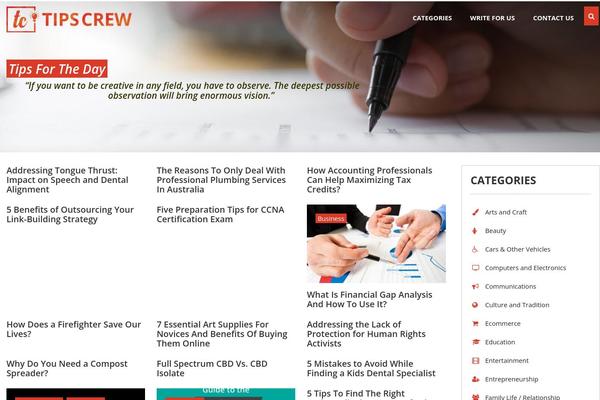 tipscrew.com site used Tipscrew