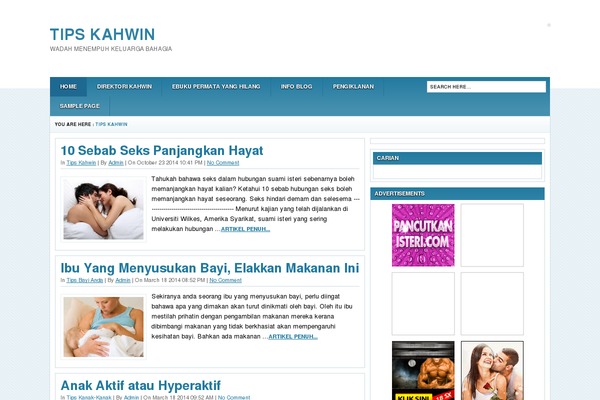 tipskahwin.com site used Lorama