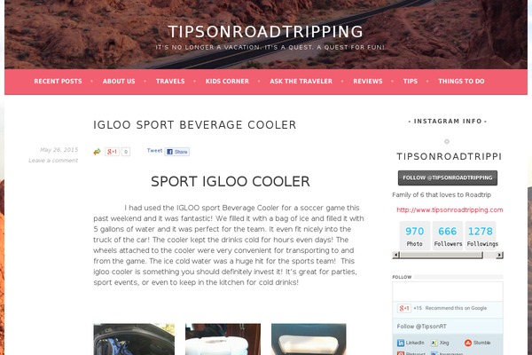 Travelblogger theme site design template sample