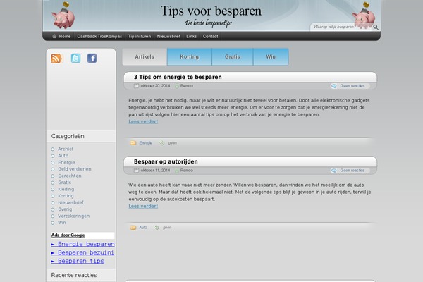 tipsvoorbesparen.nl site used Arjuna-x.1.6.11