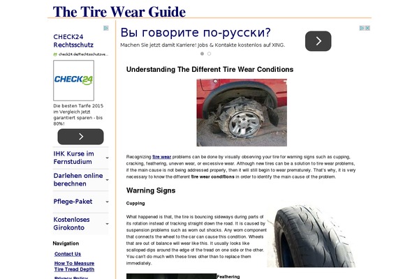 tirewear.org site used Ctr Theme