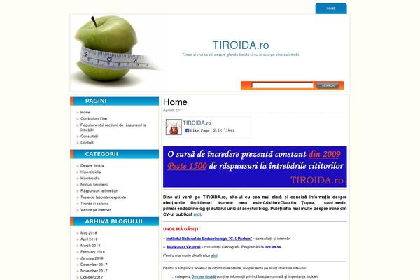 tiroida.ro site used Diet-health-theme