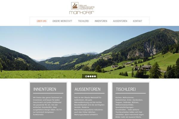 tischlerei-mairhofer.com site used Theme1487