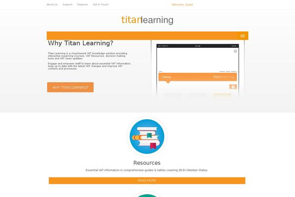 titan-learning.com site used Titan_theme